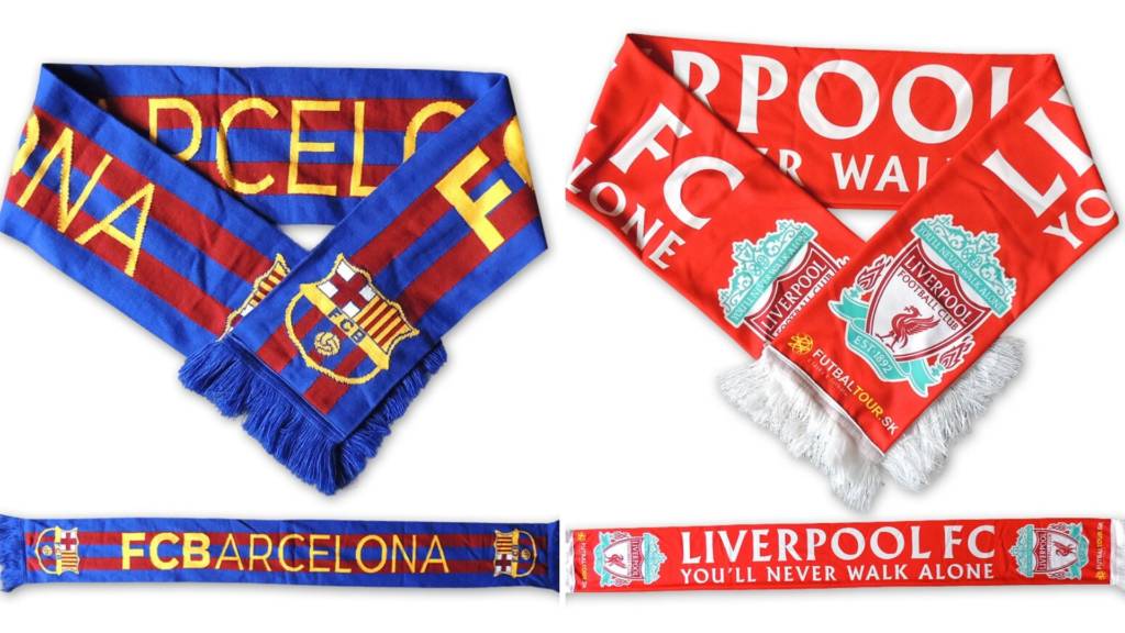 Šály Barcelona a Liverpool